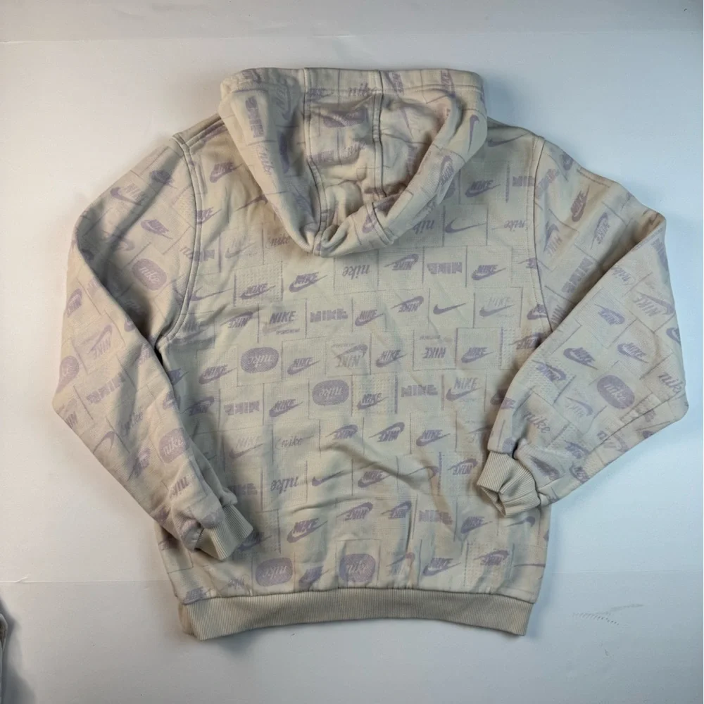 Nike Kids Cream and Light Purple Hoodie Set - Picture 5 of 11